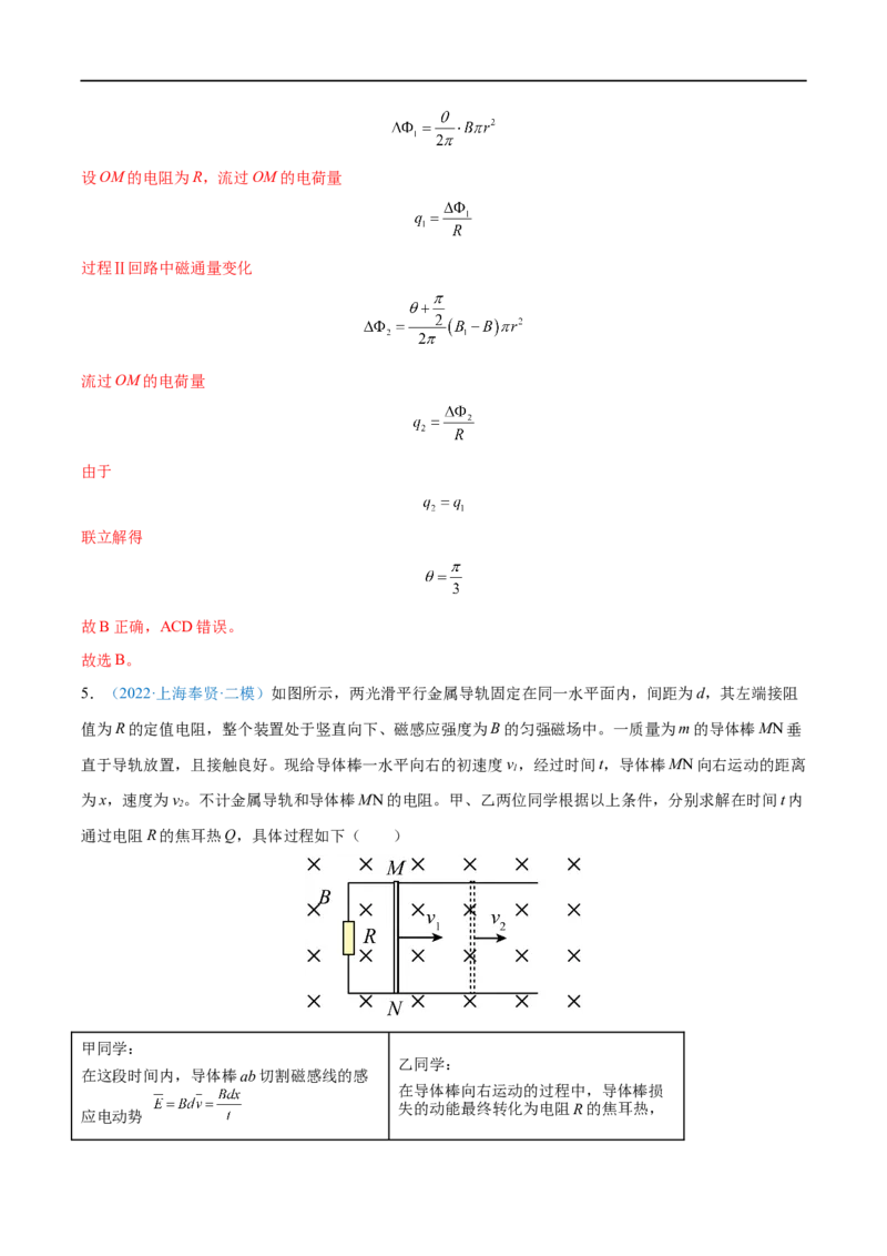 难点24动量观点在电磁感应中的应用&mdash;&mdash;全攻略备战2023年高考物理一轮重难点复习（解析版）_4.2025物理总复习_2023年新高复习资料_一轮复习