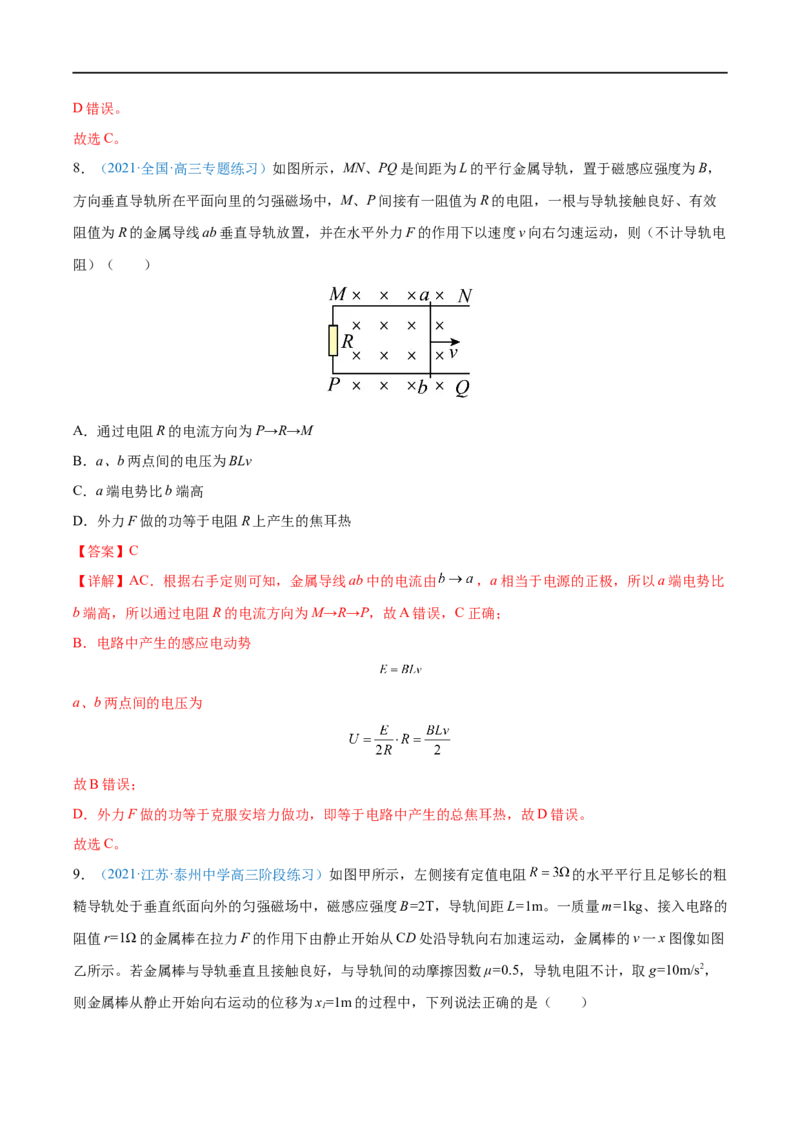 难点24动量观点在电磁感应中的应用&mdash;&mdash;全攻略备战2023年高考物理一轮重难点复习（解析版）_4.2025物理总复习_2023年新高复习资料_一轮复习