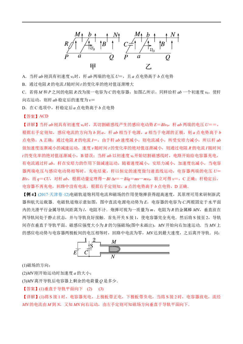 难点24动量观点在电磁感应中的应用&mdash;&mdash;全攻略备战2023年高考物理一轮重难点复习（解析版）_4.2025物理总复习_2023年新高复习资料_一轮复习