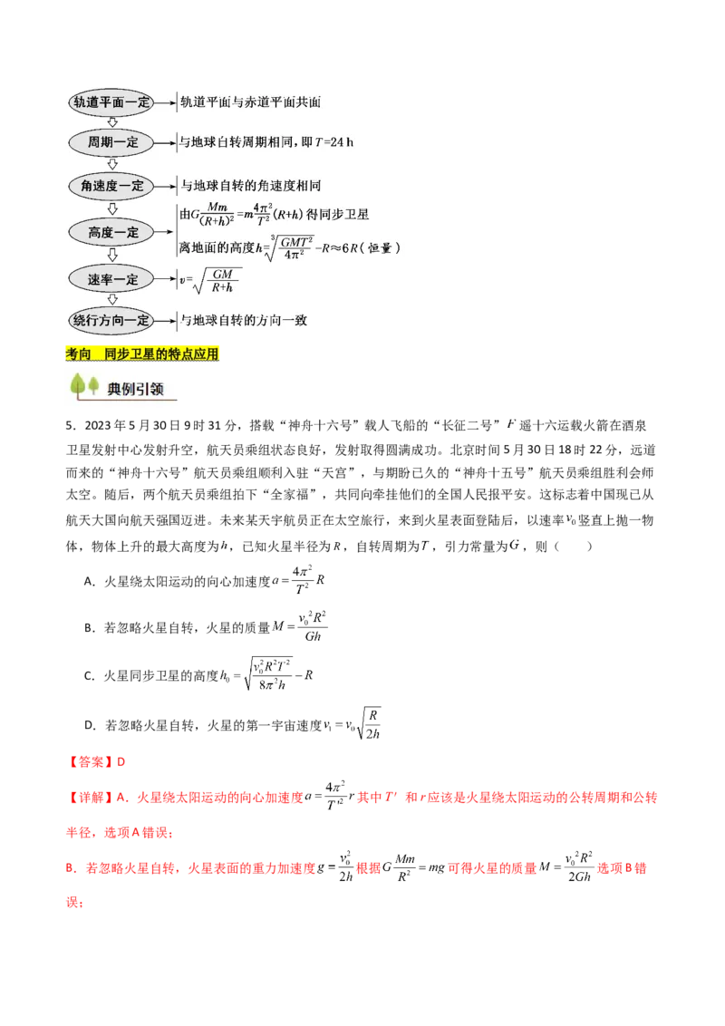 考点20人造卫星宇宙速度&nbsp;（核心考点精讲精练）（解析版）_4.2025物理总复习_2025年新高考资料_一轮复习_备战2025年高考物理一轮复习考点帮（新高考通用）