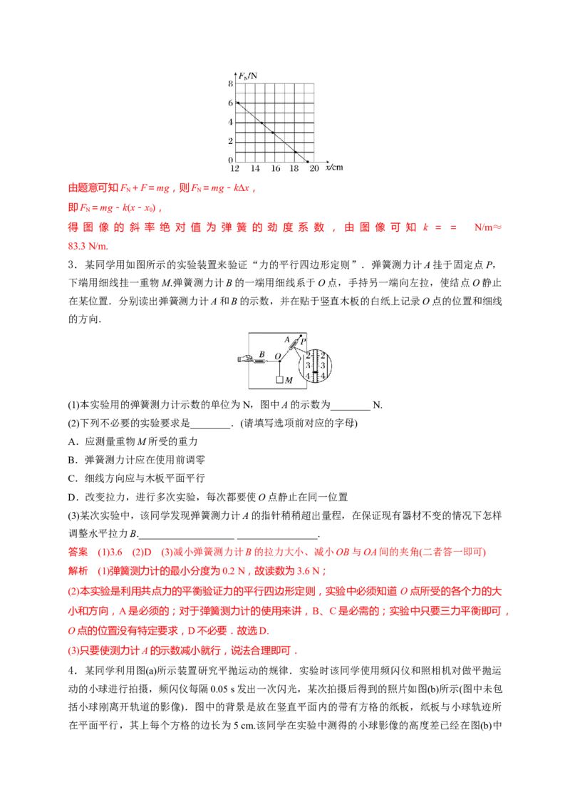 重难点13力学实验-2023年高考物理热点&middot;重点&middot;难点专练（全国通用）（解析版）_4.2025物理总复习_赠品通用版（老高考）复习资料_专项复习
