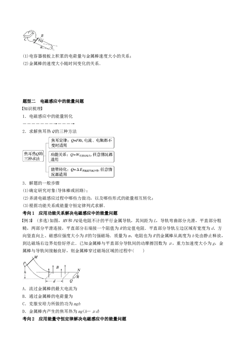 训练二十四电磁感应中的动力学和能量问题-备战2024年高考物理一轮复习专题复习与训练(原卷版）_4.2025物理总复习_2024年新高考资料_3.2024专项复习