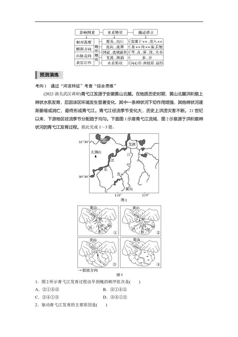 2023年高考地理二轮复习（全国版）第1部分专题突破专题3考点2　河流_9.2025地理总复习_赠品通用版（老高考）复习资料_二轮复习_2023年高考地理二轮复习讲义+课件（全国版）