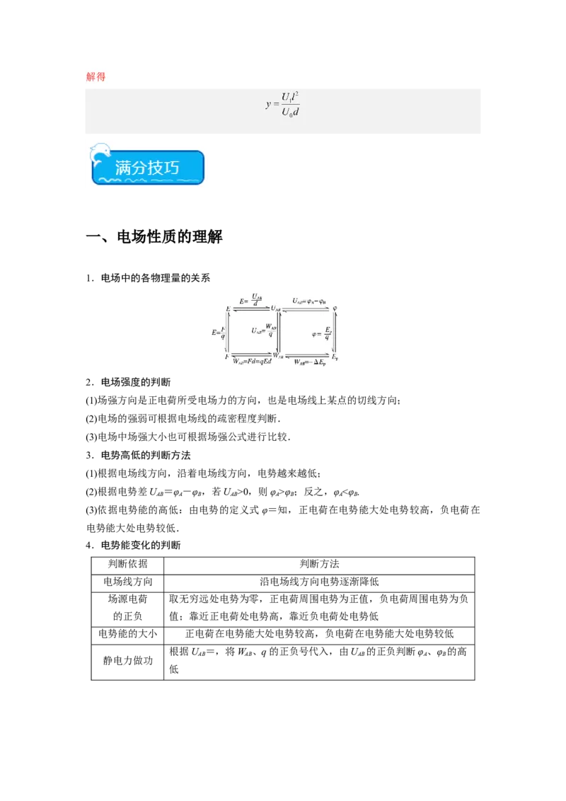 重难点08电场（解析版）_4.2025物理总复习_2024年新高考资料_3.2024专项复习_2024年高考物理热点&middot;重点&middot;难点专练（新高考专用）