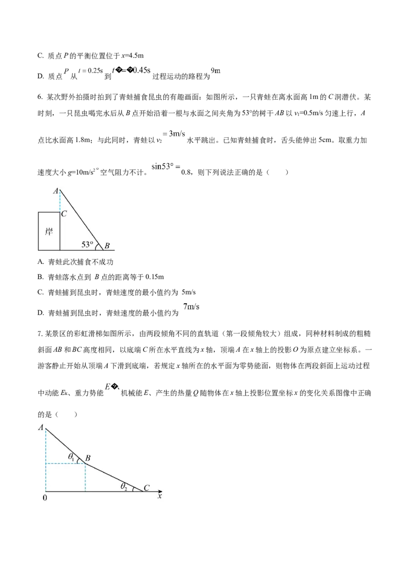 黄金卷01-赢在高考&middot;黄金8卷备战2024年高考物理模拟卷（湖北专用）（考试版）_4.2025物理总复习_2024年新高考资料_4.2024高考模拟预测试卷