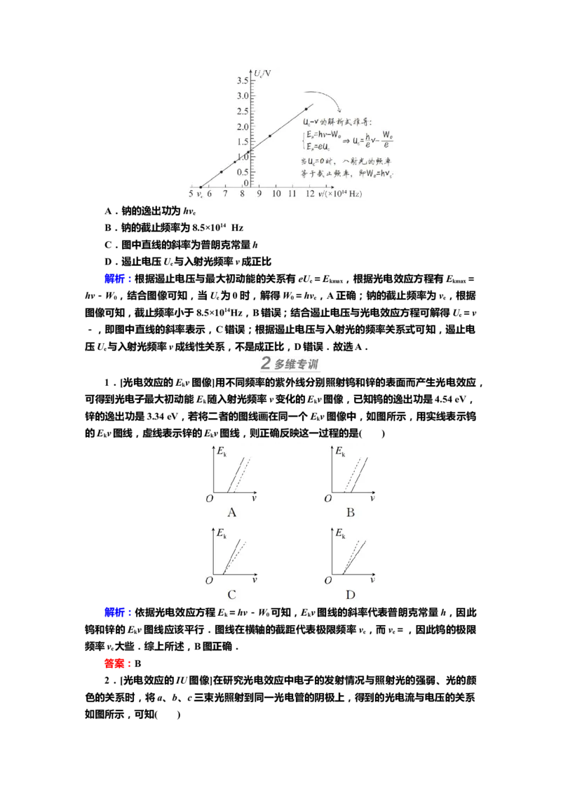 讲义第十五章第1讲　波粒二象性（含解析）_4.2025物理总复习_2025年新高考资料_专项复习_2025届高考物理知识梳理课件ppt+讲义（完结）_第十五章第1讲　波粒二象性（课件讲义）