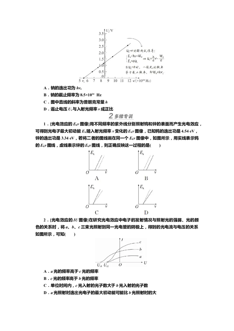 讲义第十五章第1讲　波粒二象性（含解析）_4.2025物理总复习_2025年新高考资料_专项复习_2025届高考物理知识梳理课件ppt+讲义（完结）_第十五章第1讲　波粒二象性（课件讲义）