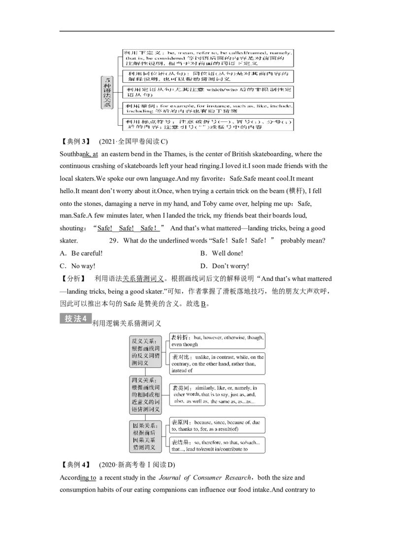 专题10阅读理解之词句猜测题&mdash;&mdash;胆大心细（解析版）_3.2025英语总复习_赠品通用版（老高考）复习资料_二轮复习_2023年高考英语毕业班二轮热点题型归纳与变式演练（全国通用）