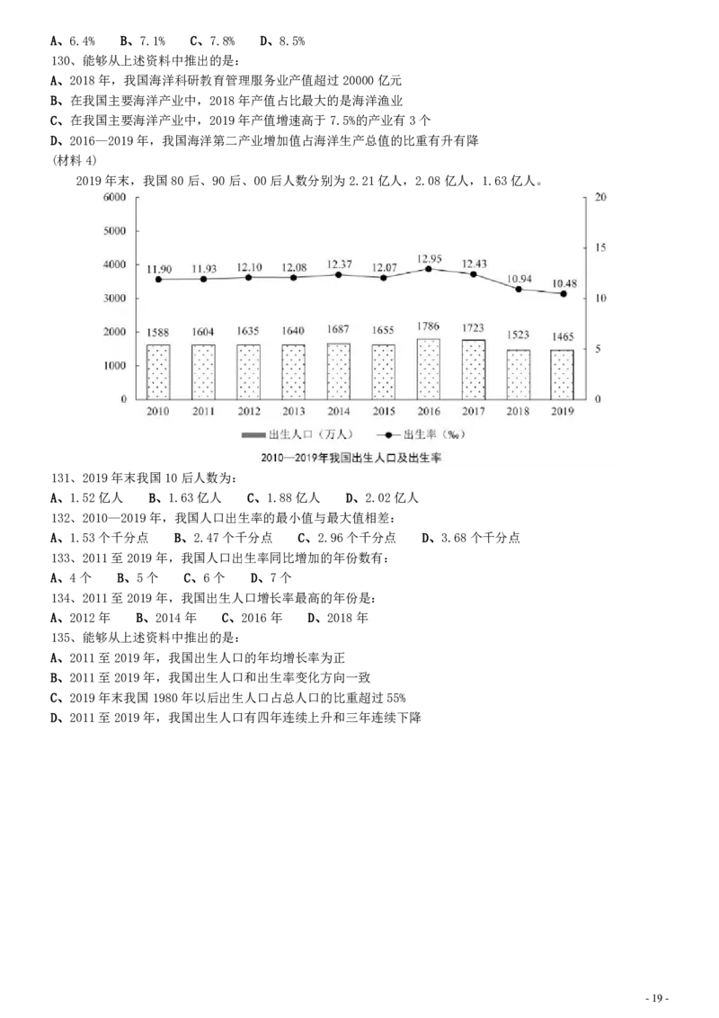 2021年江苏公务员考试《行测》真题（B卷）_34省+国考真题_34省考+国考pdf版推荐用这个版本_34省行测+申论真题pdf推荐用这个版本_江苏公务员考试真题pdf版_行测题目