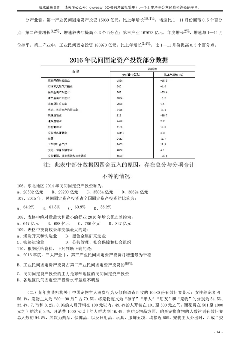 2017年422公务员联考《行测》真题（青海卷）_34省+国考真题_34省考+国考pdf版推荐用这个版本_34省行测+申论真题pdf推荐用这个版本_青海公务员考试真题pdf版_题目