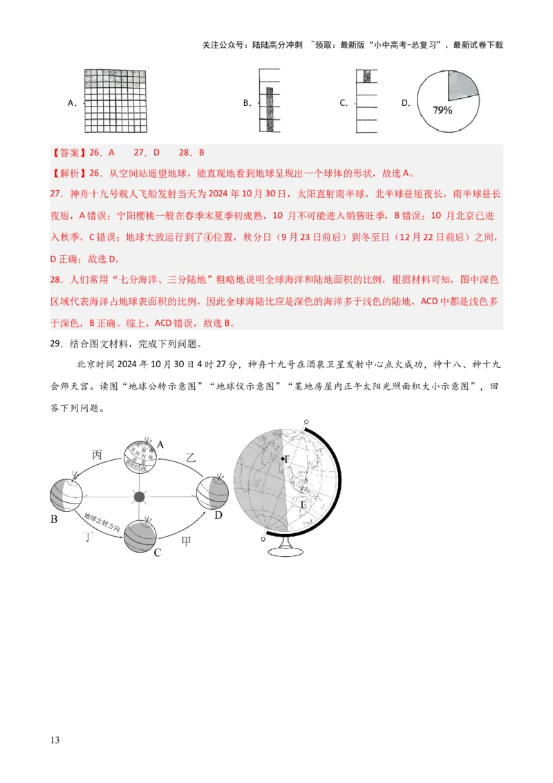 热点04神舟十九号载人飞船发射取得成功-2025中考地理热点&middot;重点&middot;难点专练（全国通用）（解析版）_02中考总复习（2026版更新中）_09-地理-中考总复习_2025中考地理复习资料_热点专练