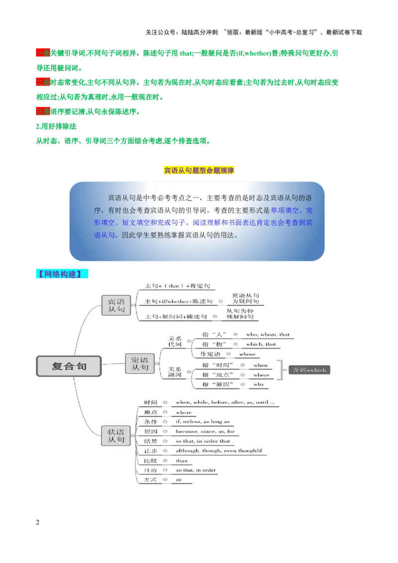 第08讲宾语从句（讲义）-2024年中考英语一轮复习讲练测（全国通用）（教师版）_02中考总复习（2026版更新中）_03-英语-中考总复习_2024年中考复习资料_一轮复习