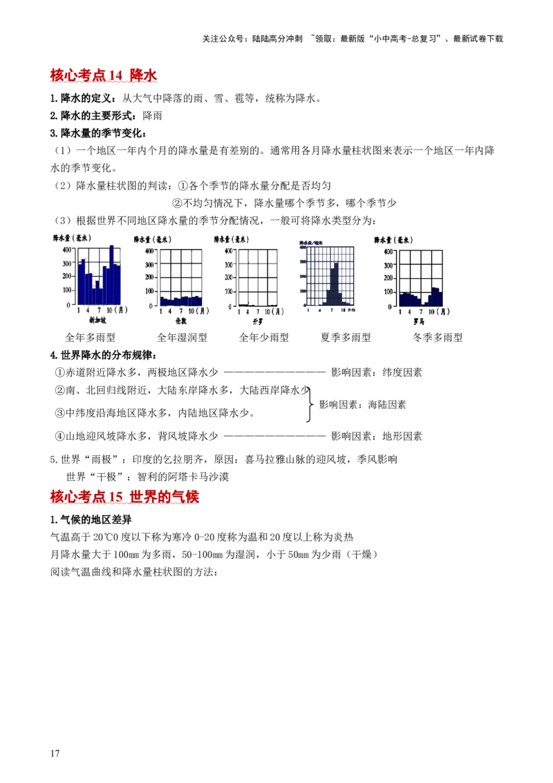 秘籍01+考前抢分法宝（20个思维导图+60个核心考点）-备战2024年中考地理抢分秘籍（全国通用）_02中考总复习（2026版更新中）_09-地理-中考总复习_2024年中考复习资料_三轮复习_考前抢分法宝