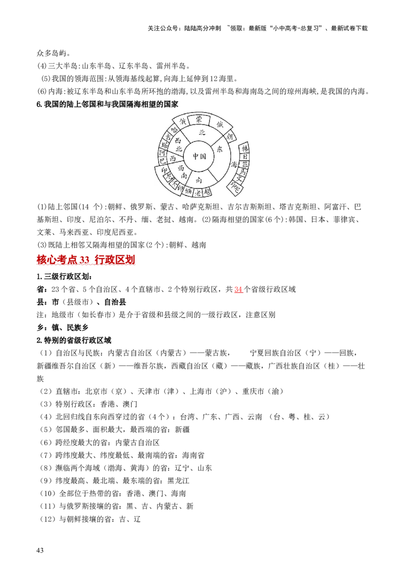 秘籍01+考前抢分法宝（20个思维导图+60个核心考点）-备战2024年中考地理抢分秘籍（全国通用）_02中考总复习（2026版更新中）_09-地理-中考总复习_2024年中考复习资料_三轮复习_考前抢分法宝