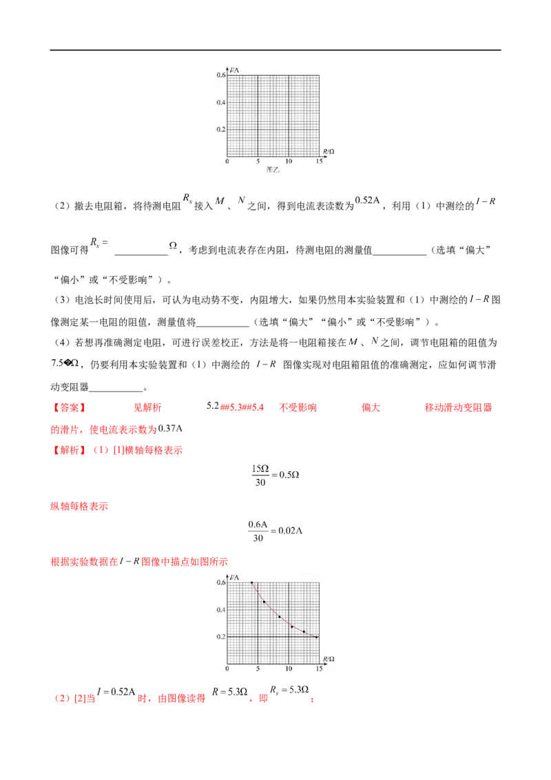 难点17电学实验综合&mdash;&mdash;全攻略备战2023年高考物理一轮重难点复习（解析版）_4.2025物理总复习_2023年新高复习资料_一轮复习_全攻略备战2023年高考物理一轮重难点复习