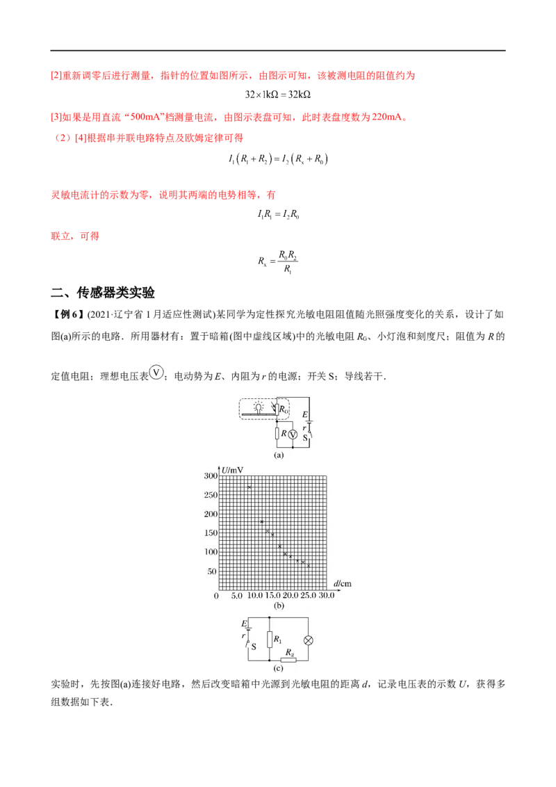 难点17电学实验综合&mdash;&mdash;全攻略备战2023年高考物理一轮重难点复习（解析版）_4.2025物理总复习_2023年新高复习资料_一轮复习_全攻略备战2023年高考物理一轮重难点复习