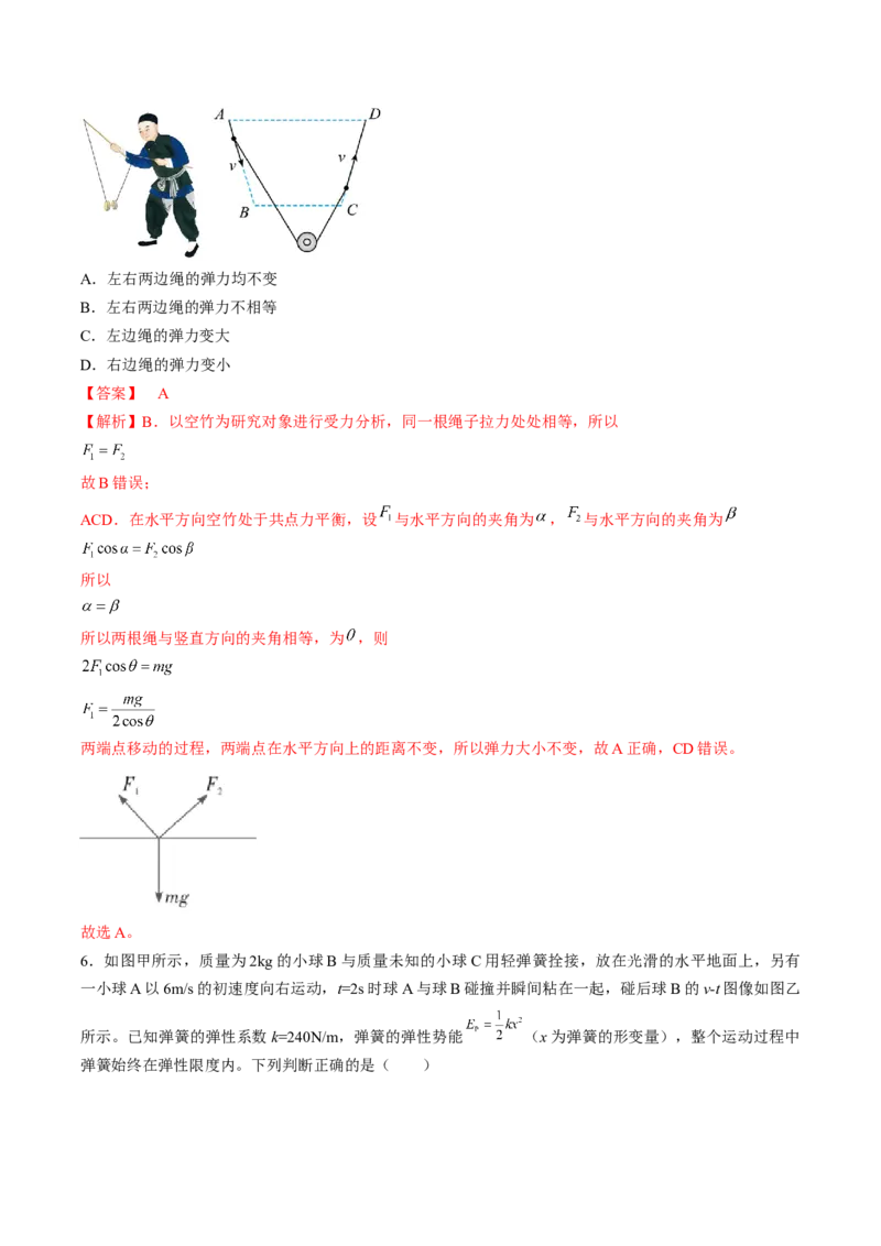 黄金卷04-赢在高考&middot;黄金8卷备战2024年高考物理模拟卷（湖南专用）（解析版）_4.2025物理总复习_2024年新高考资料_4.2024高考模拟预测试卷
