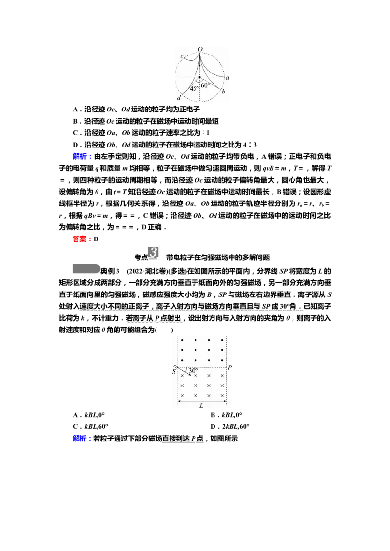 讲义第九章第2讲　磁场对运动电荷的作用（含解析）_4.2025物理总复习_2025年新高考资料_专项复习_2025届高考物理知识梳理课件ppt+讲义（完结）