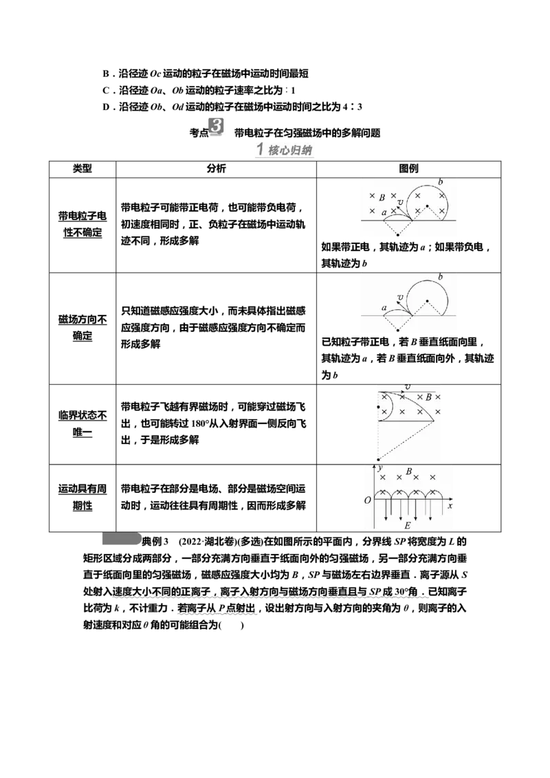 讲义第九章第2讲　磁场对运动电荷的作用（含解析）_4.2025物理总复习_2025年新高考资料_专项复习_2025届高考物理知识梳理课件ppt+讲义（完结）