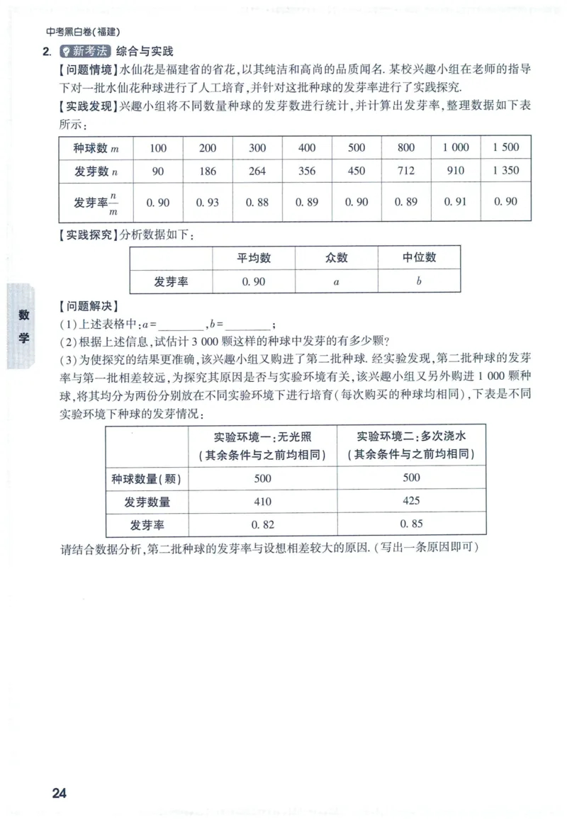 2025版《WW中考黑白卷》（FJ专版）7科重难题新考法(1)_初中资料合集_2025《万唯中考&bull;黑白卷》多地方版（更30省）_2025《万唯中考&bull;黑白卷》7科全套（福建）