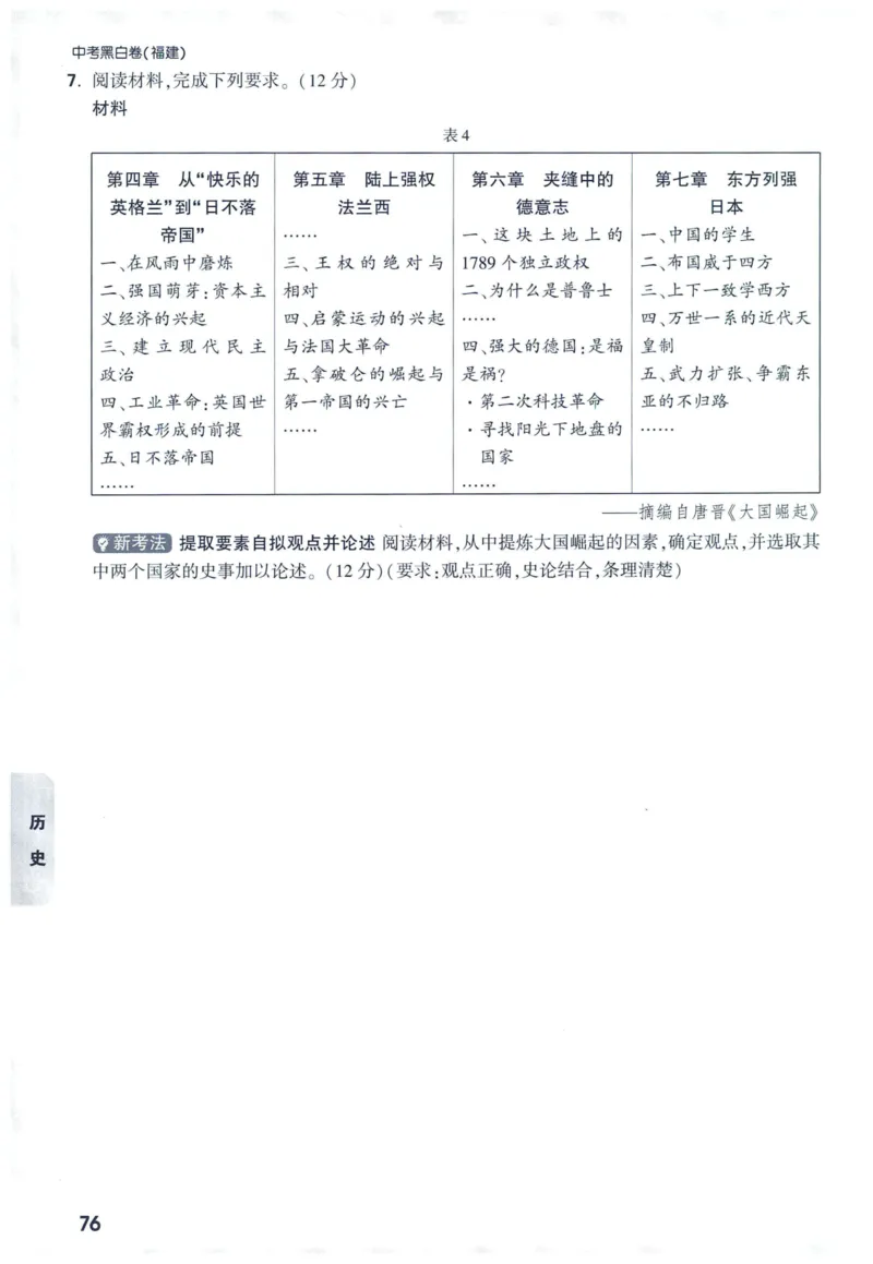 2025版《WW中考黑白卷》（FJ专版）7科重难题新考法(1)_初中资料合集_2025《万唯中考&bull;黑白卷》多地方版（更30省）_2025《万唯中考&bull;黑白卷》7科全套（福建）