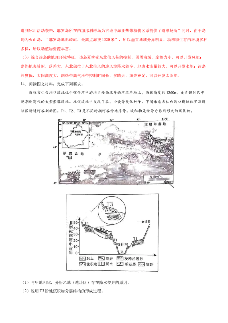 地理微考点：地形对局部小气候降水的影响（地形雨）-备战2023年高考总复习地理微考点狙击与专项突破_9.2025地理总复习_2023年新高考复习资料_专项复习