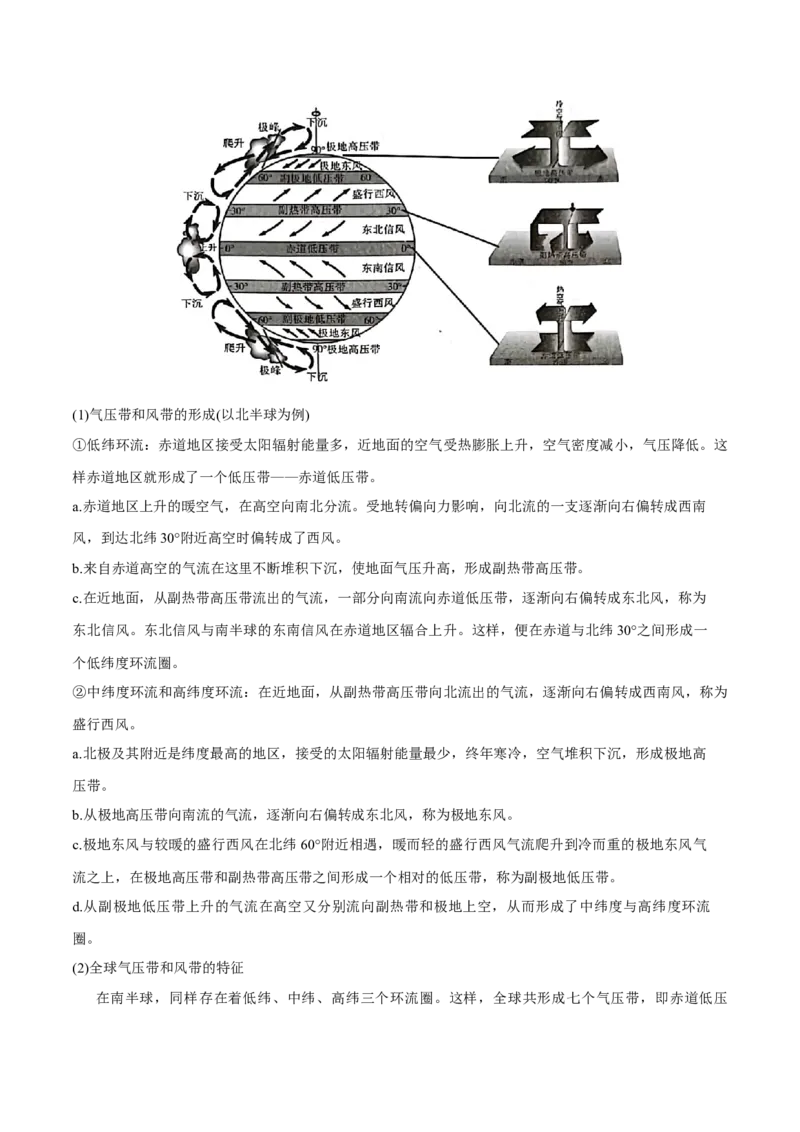专题4地球上的大气（讲义）（解析版）_9.2025地理总复习_2024年新高考资料_3.2024专项复习_备战2024年高考地理总复习专题考点+微专题集成讲练辑