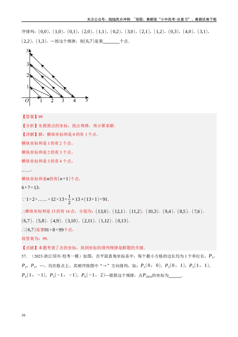 重难点01数式、图形与函数的规律探索问题（解析版）_02中考总复习（2026版更新中）_02-数学-中考总复习_2024年中考复习资料_二轮复习资料_重难点