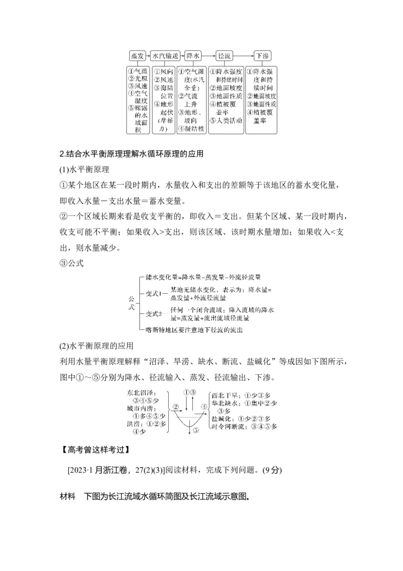 2025年高考地理考前大概念单元主题突破大单元四　陆地水环境_9.2025地理总复习_2025年新高考资料_二轮复习_2025年高考地理考前增分特训