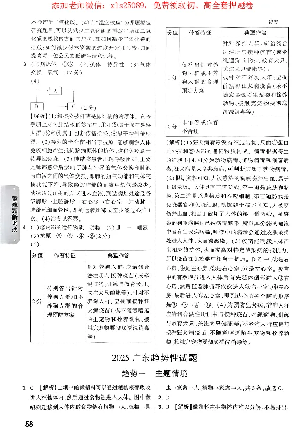 2025《万唯中考&bull;广东黑白卷》参考答案_初中资料合集_万唯2025万唯中考《黑白卷-地生》多地版本（已更12省）_2025《万唯中考&bull;黑白卷》地生（广东）