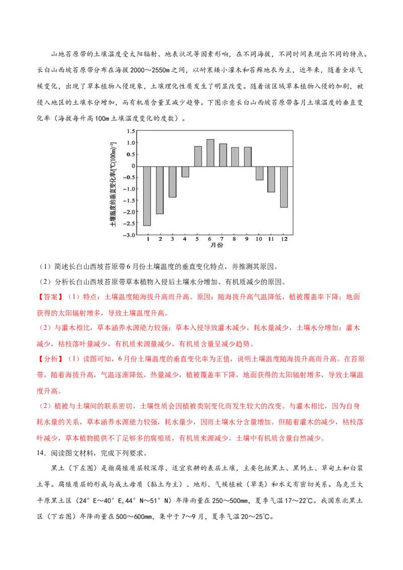 地理微考点：土壤形成因素-备战2023年高考总复习地理微考点狙击与专项突破_9.2025地理总复习_2023年新高考复习资料_专项复习_备战2023年高考地理总复习微考点狙击与专项测练_先导辑