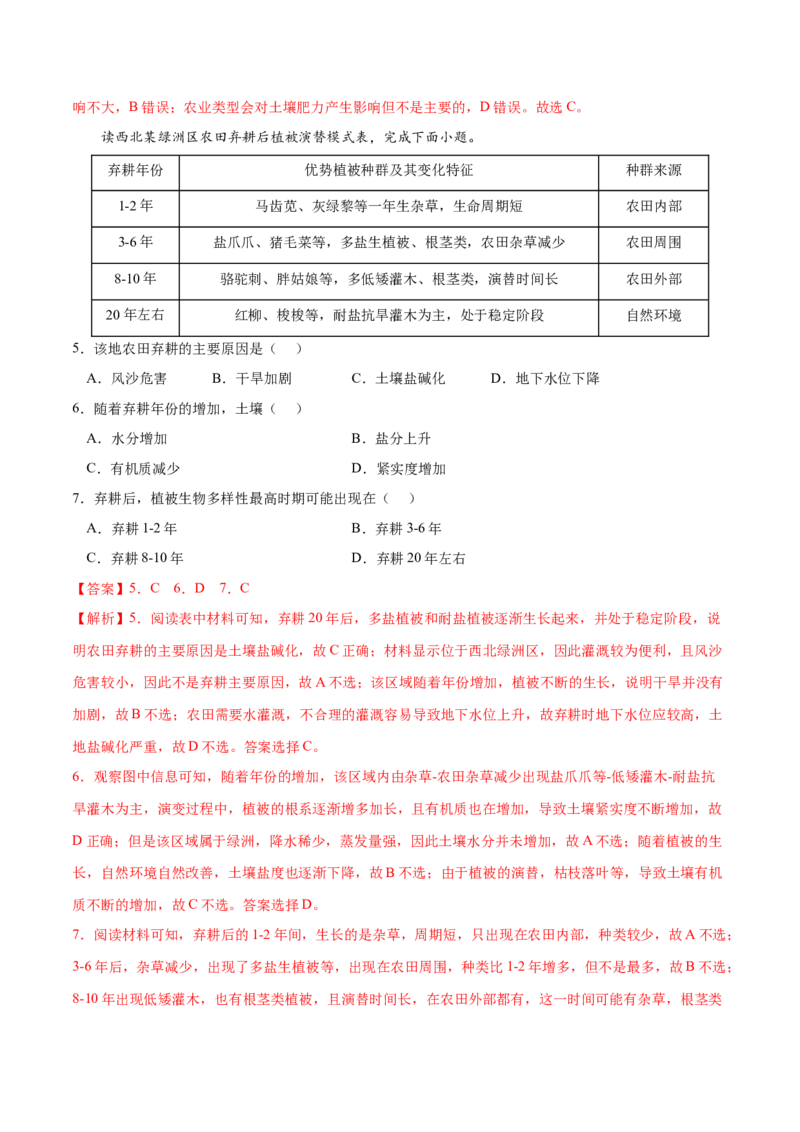 地理微考点：土壤形成因素-备战2023年高考总复习地理微考点狙击与专项突破_9.2025地理总复习_2023年新高考复习资料_专项复习_备战2023年高考地理总复习微考点狙击与专项测练_先导辑