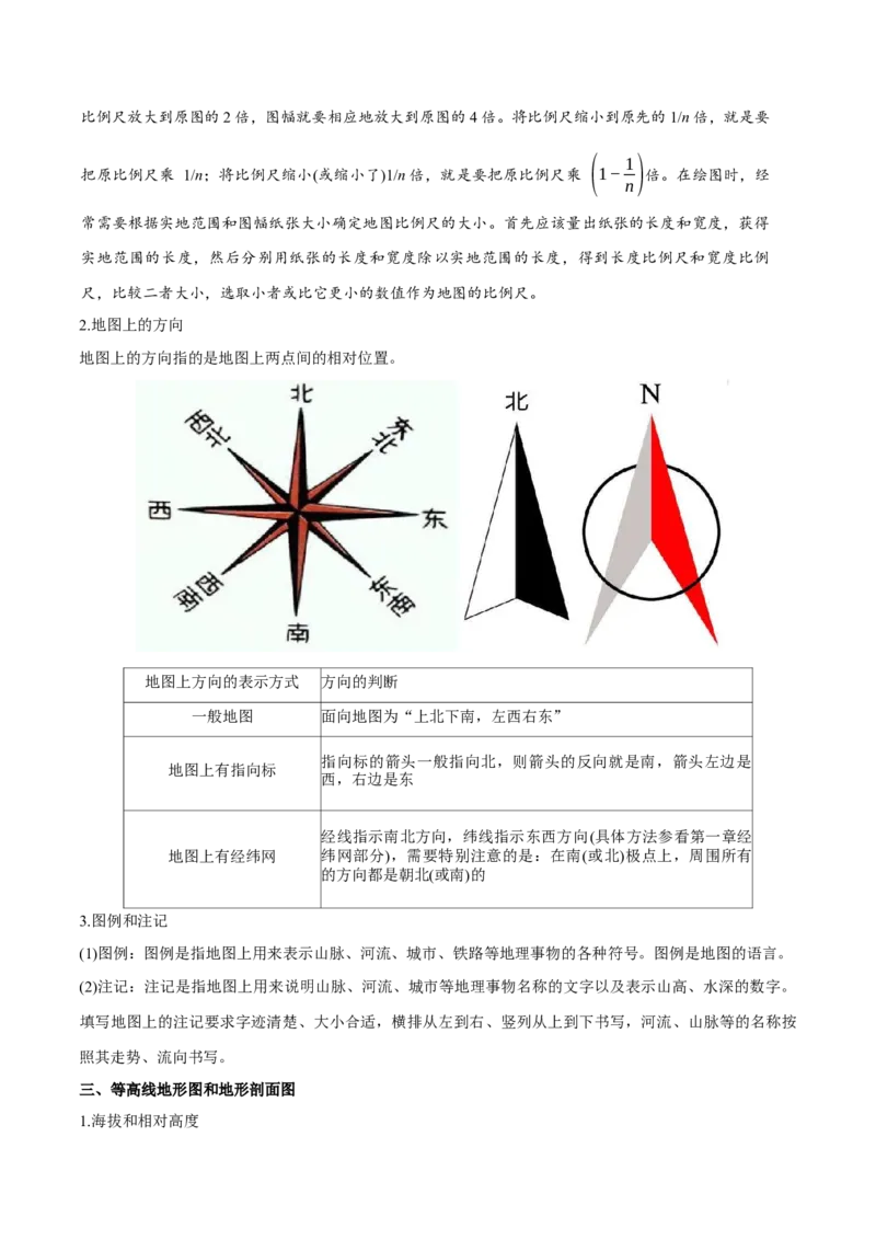 专题1地球仪与地图（讲义）（解析版）_9.2025地理总复习_2024年新高考资料_3.2024专项复习_备战2024年高考地理总复习专题考点+微专题集成讲练辑