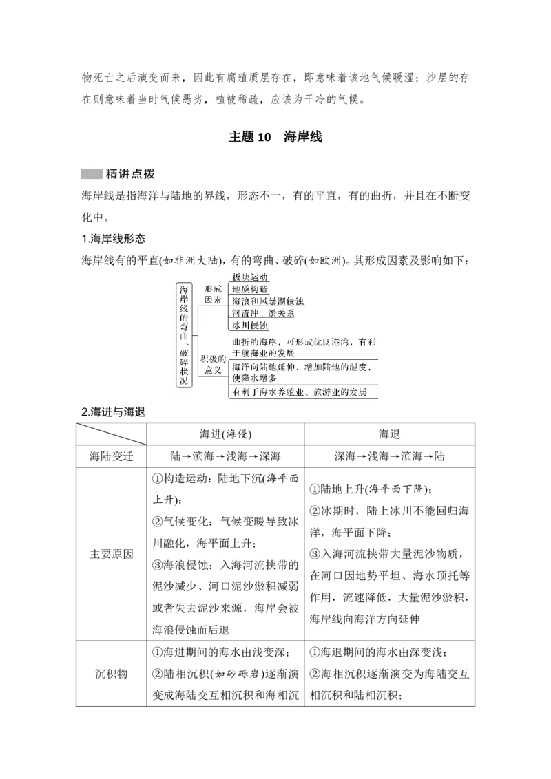 2025年高考地理考前大概念单元主题突破大单元六　地表形态的塑造_9.2025地理总复习_2025年新高考资料_二轮复习_2025年高考地理考前增分特训
