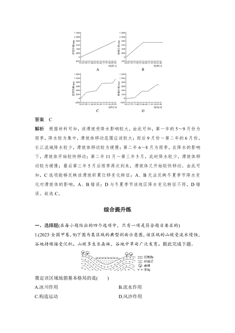 2025年高考地理考前大概念单元主题突破大单元六　地表形态的塑造_9.2025地理总复习_2025年新高考资料_二轮复习_2025年高考地理考前增分特训