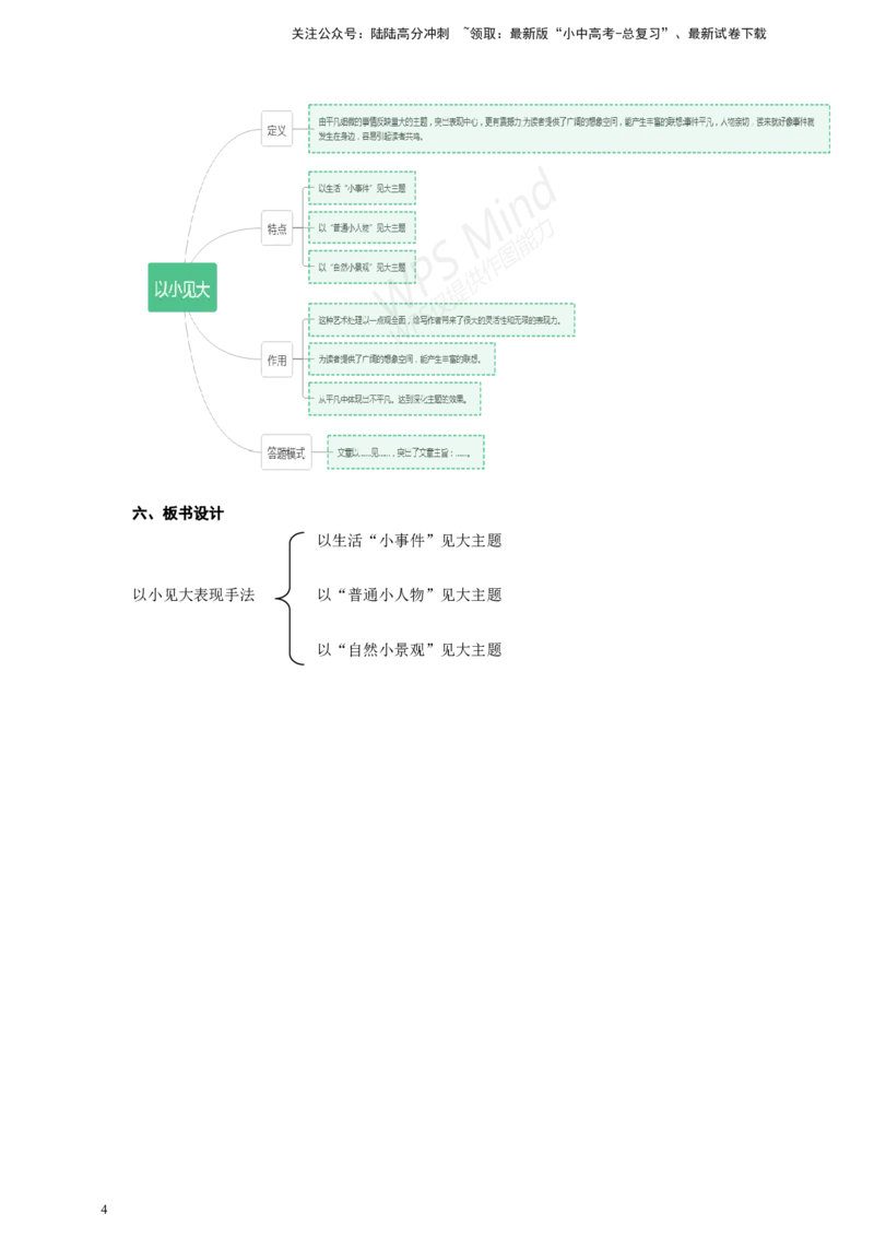 语文中考以小见大表现手法专题复习教学设计_02中考总复习（2026版更新中）_01-语文-中考总复习_2025年中考资料_备考2025中考语文二轮专项复习课件+教案+导学案