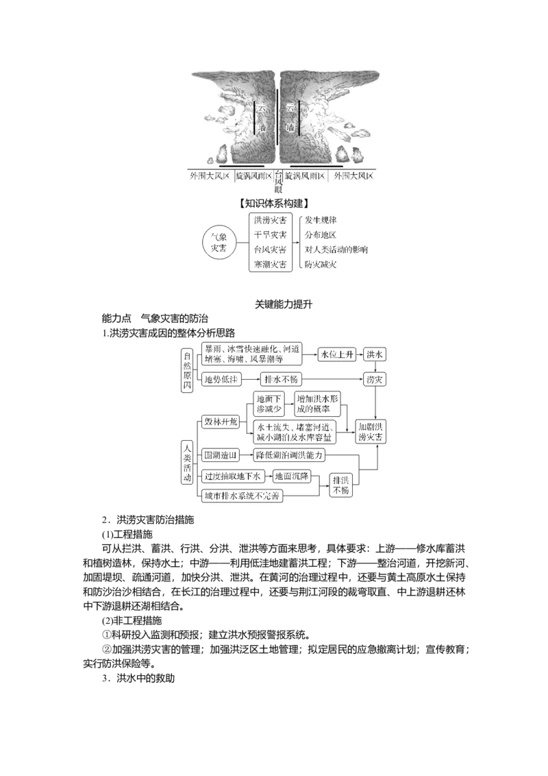 2025届高中地理人教版一轮复习第42课时导学案：气象灾害_9.2025地理总复习_2025年新高考资料_一轮复习_人教版2025届高中地理一轮复习知识梳理(课件+导学案+练习)