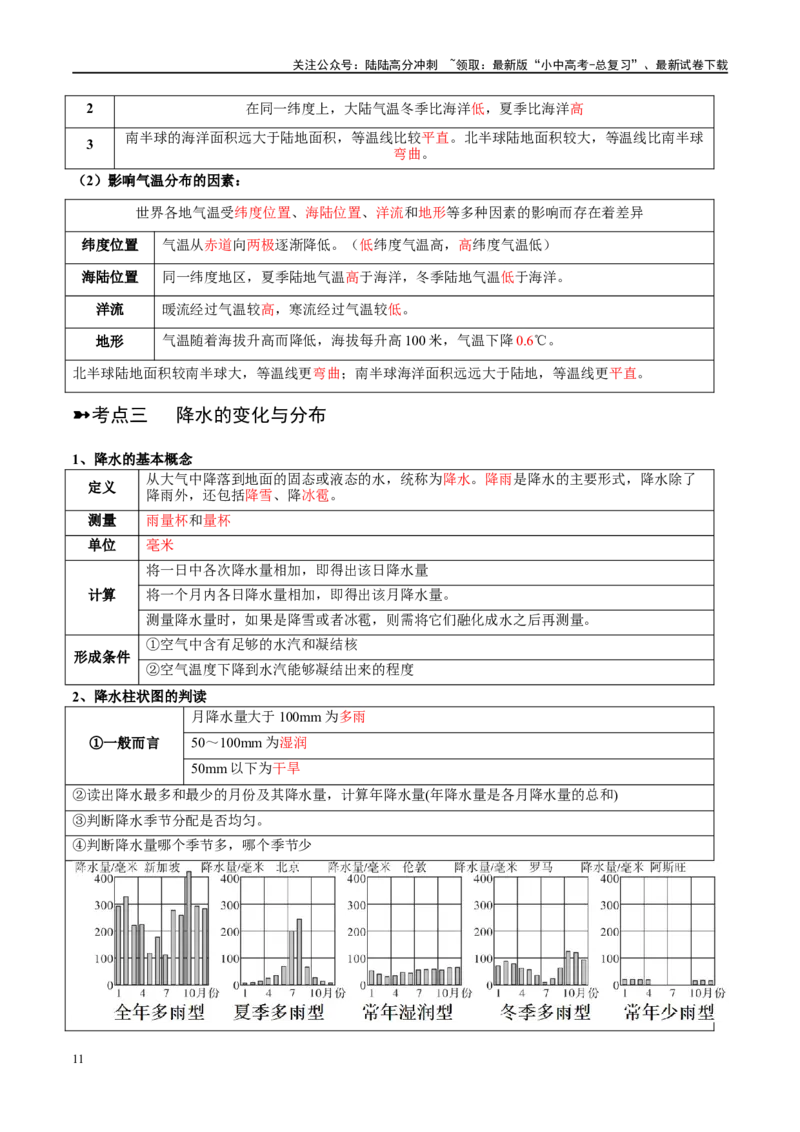 阶段背记02世界地理概况（晨读晚默）（答案版）_02中考总复习（2026版更新中）_09-地理-中考总复习_2024年中考复习资料_一轮复习_❤2024年中考地理一轮复习讲练测（全国通用）_晨读晚默