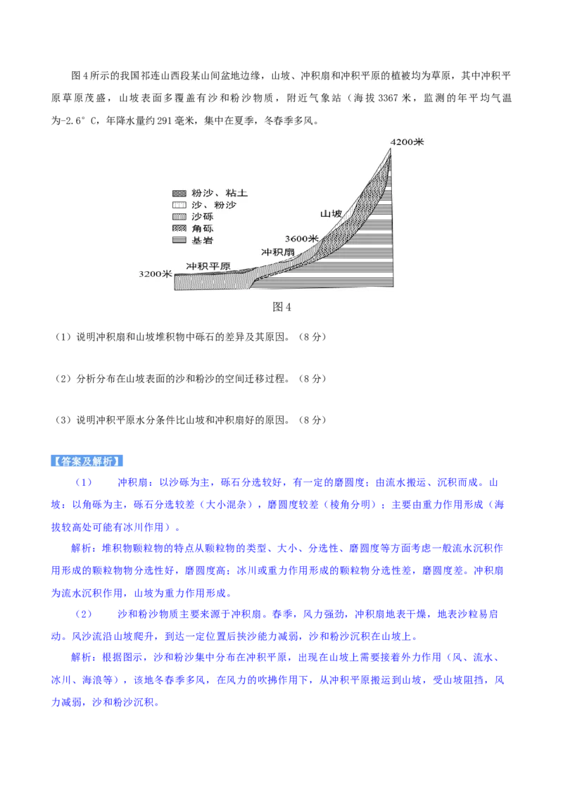 地理微考点：冲积扇的新考法-备战2023年高考总复习地理微考点狙击与专项突破_9.2025地理总复习_2023年新高考复习资料_专项复习_备战2023年高考地理总复习微考点狙击与专项测练_先导辑
