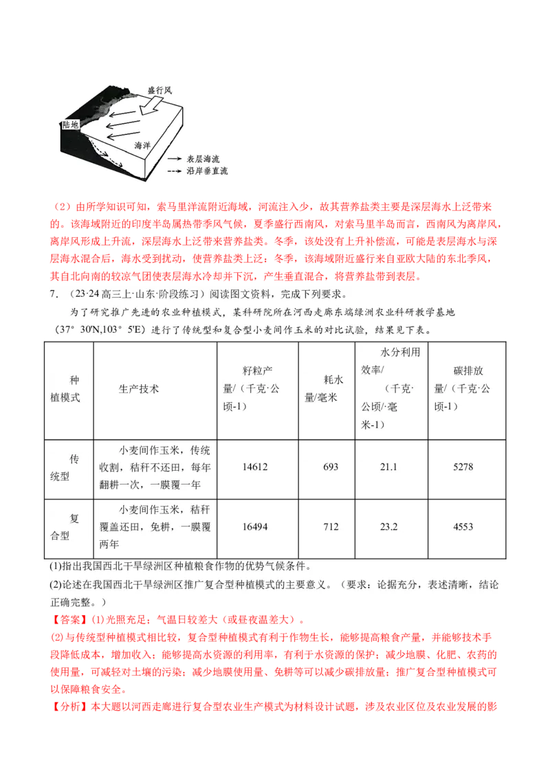 专题3新高考新题型攻略（练习）（解析版）_9.2025地理总复习_2024年新高考资料_2.2024二轮复习_2024年高考地理二轮复习讲练测（新教材新高考）_攻略