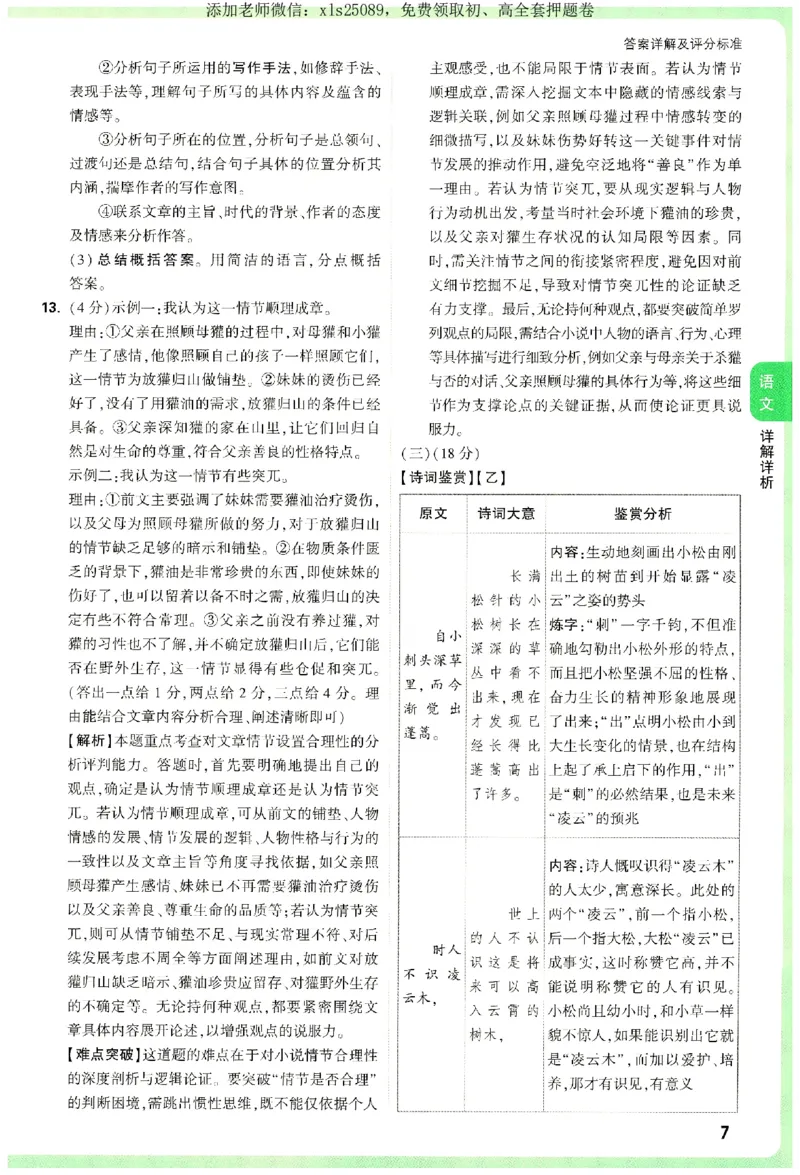 2025《万唯中考&bull;湖南定心卷》参考答案_初中资料合集_万唯2025版万唯中考《定心卷》全国地方版实时更新（已更11省）_2025万唯中考《定心卷》7科（湖南）