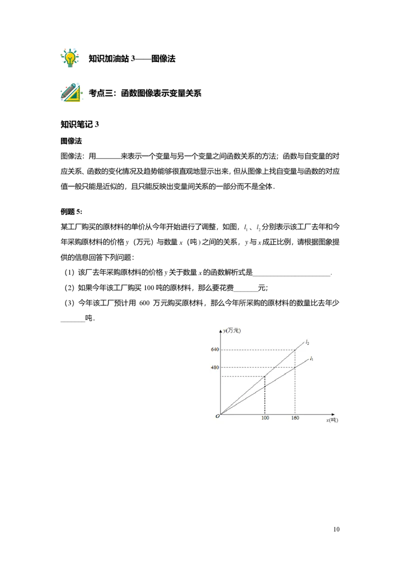 FY25暑假初二A12函数的表示法学生版_初中资料合集_2025年秋初中《789年级暑假数学讲义》含6升7衔接（学生+教师版）上海专版_初二_精进_学生版PDF