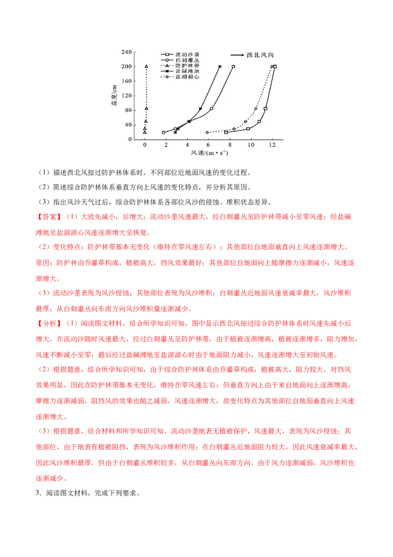 地理微考点：风沙专题-备战2023年高考总复习地理微考点狙击与专项突破_9.2025地理总复习_2023年新高考复习资料_专项复习_备战2023年高考地理总复习微考点狙击与专项测练_先导辑