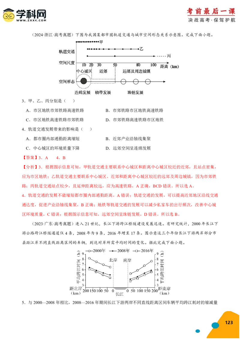 地理-2024年高考考前最后一课_9.2025地理总复习_2024年新高考资料_5.2024三轮冲刺_地理（含PDF版，可直接打印）-2024年高考考前最后一课