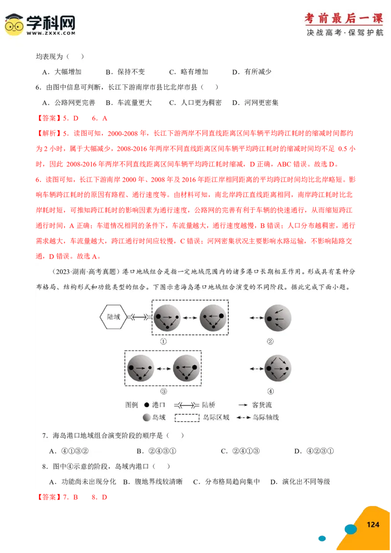 地理-2024年高考考前最后一课_9.2025地理总复习_2024年新高考资料_5.2024三轮冲刺_地理（含PDF版，可直接打印）-2024年高考考前最后一课