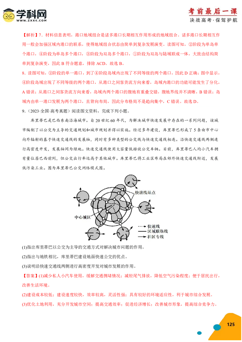 地理-2024年高考考前最后一课_9.2025地理总复习_2024年新高考资料_5.2024三轮冲刺_地理（含PDF版，可直接打印）-2024年高考考前最后一课