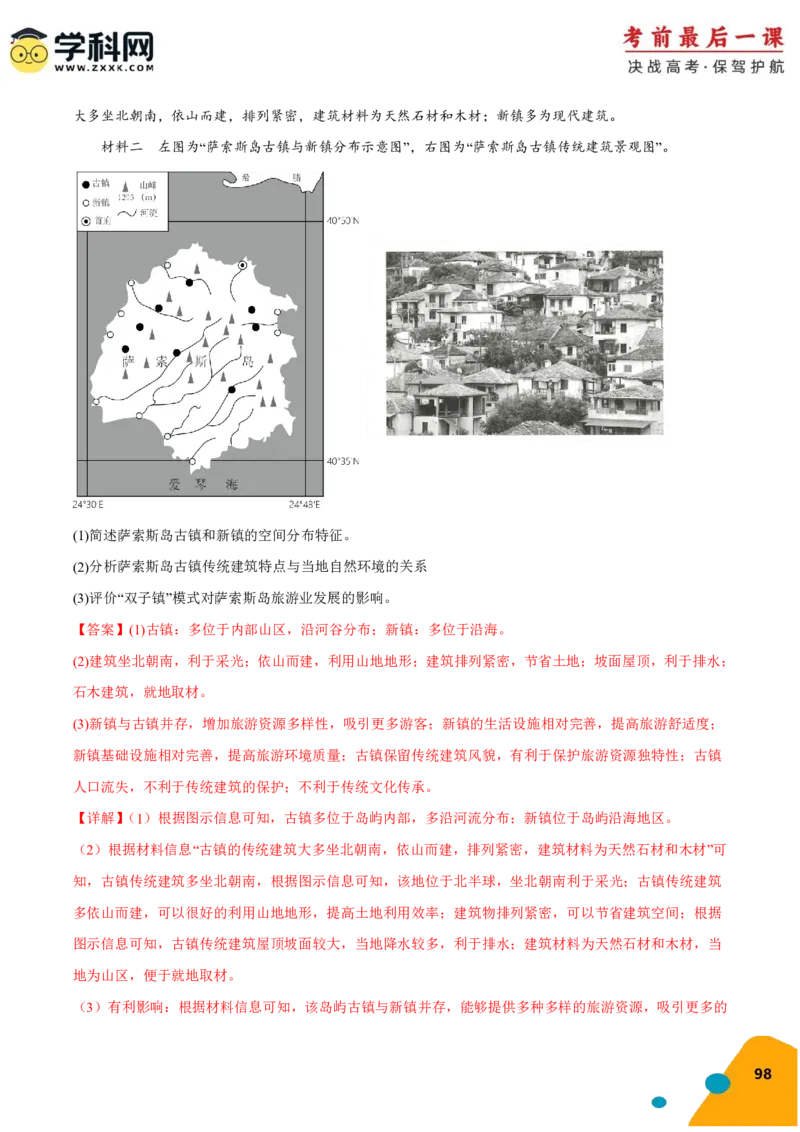 地理-2024年高考考前最后一课_9.2025地理总复习_2024年新高考资料_5.2024三轮冲刺_地理（含PDF版，可直接打印）-2024年高考考前最后一课