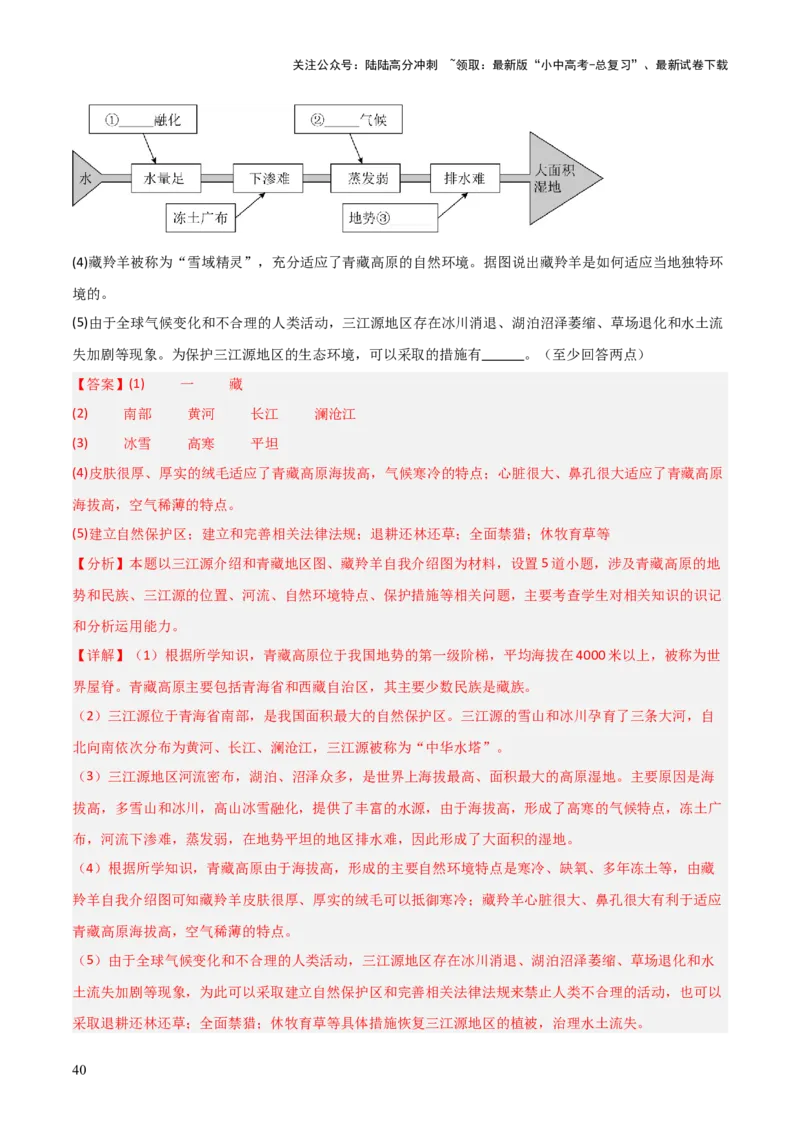 重难点15西北地区和青藏地区（4大重难+命题预测+新考法）-2025中考地理热点&middot;重点&middot;难点专练（全国通用）（解析版）_02中考总复习（2026版更新中）_09-地理-中考总复习_重点专练