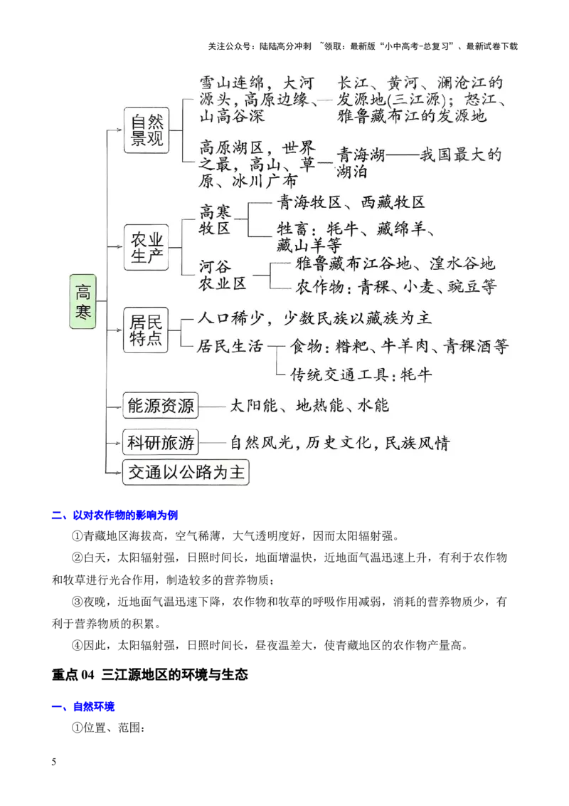 重难点15西北地区和青藏地区（4大重难+命题预测+新考法）-2025中考地理热点&middot;重点&middot;难点专练（全国通用）（解析版）_02中考总复习（2026版更新中）_09-地理-中考总复习_重点专练