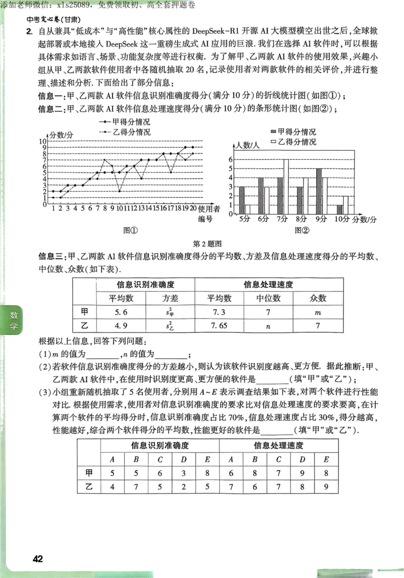2025甘肃定心卷定心大题_00_初中资料合集_万唯2025版万唯中考《定心卷》全国地方版实时更新（已更11省）_2025万唯中考《定心卷》7科（甘肃）